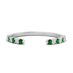 Load image into Gallery viewer, negative-space-stacking-ring-for-solitaire-ring-with-emerald-in-white-gold-FD9992B1GEMGR-NL-WG.jpg

