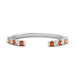 Load image into Gallery viewer, negative-space-stacking-ring-for-solitaire-ring-with-orange-sapphire-in-white-gold-FD9992B1GSAOR-NL-WG.jpg
