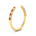 Load image into Gallery viewer, negative-space-stacking-ring-for-solitaire-ring-with-orange-sapphire-in-yellow-gold-FD9992B1GSAOR-NL-YG.jpg
