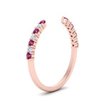 Load image into Gallery viewer, negative-space-stacking-ring-for-solitaire-ring-with-pink-sapphire-in-rose-gold-FD9992B1GSADRPI-NL-RG.jpg
