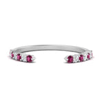Load image into Gallery viewer, negative-space-stacking-ring-for-solitaire-ring-with-pink-sapphire-in-white-gold-FD9992B1GSADRPI-NL-WG.jpg

