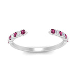 Load image into Gallery viewer, negative-space-stacking-ring-for-solitaire-ring-with-pink-sapphire-in-white-gold-FD9992B1GSADRPI-NL-WG.jpg
