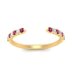 Load image into Gallery viewer, negative-space-stacking-ring-for-solitaire-ring-with-pink-sapphire-in-yellow-gold-FD9992B1GSADRPI-NL-YG.jpg
