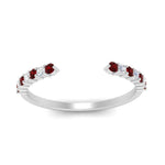 Load image into Gallery viewer, negative-space-stacking-ring-for-solitaire-ring-with-ruby-in-white-gold-FD9992B1GRUDR-NL-WG.jpg
