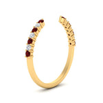 Load image into Gallery viewer, negative-space-stacking-ring-for-solitaire-ring-with-ruby-in-yellow-gold-FD9992B1GRUDR-NL-YG.jpg
