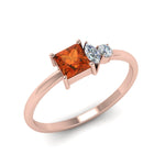 Load image into Gallery viewer, non-traditional-orange-sapphire-ring-in-rose-gold-FD9007PRGSAOR-NL-RG.jpg
