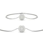 Load image into Gallery viewer, Alphabet disc diamond bracelet
