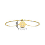 Load image into Gallery viewer, Alphabet disc diamond bracelet
