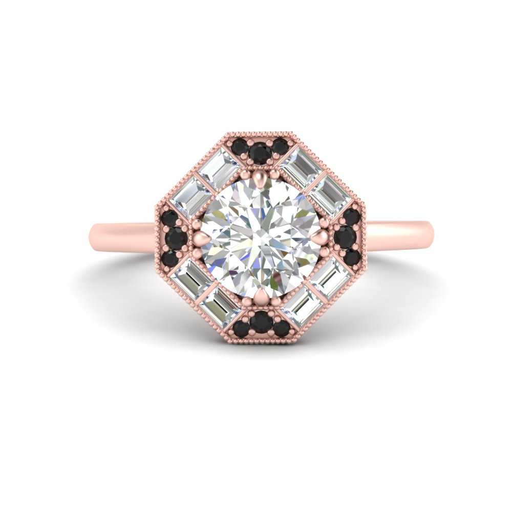 octagon-baguette-black-diamond-halo-engagement-ring-in-FD10324RORGBLACKANGLE3-NL-RG