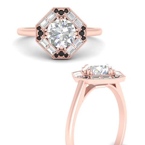 octagon-baguette-black-diamond-halo-engagement-ring-in-FD10324RORGBLACKANGLE3-NL-RG