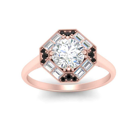 octagon-baguette-black-diamond-halo-engagement-ring-in-FD10324RORGBLACKANGLE3-NL-RG