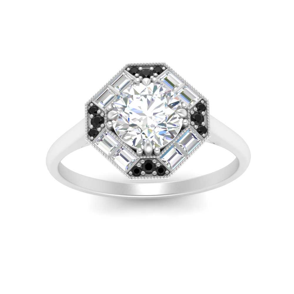 octagon-baguette-black-diamond-halo-engagement-ring-in-FD10324RORGBLACKANGLE3-NL-WG
