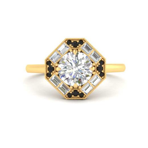 octagon-baguette-black-diamond-halo-engagement-ring-in-FD10324RORGBLACKANGLE3-NL-YG