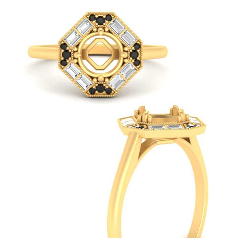 octagon-baguette-black-diamond-semi-mount-halo-engagement-ring-in-FD10324SMRGBLACKANGLE3-NL-YG
