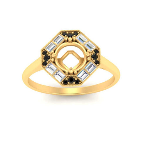 octagon-baguette-black-diamond-semi-mount-halo-engagement-ring-in-FD10324SMRGBLACKANGLE3-NL-YG