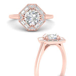 Load image into Gallery viewer, octagon-baguette-diamond-halo-engagement-ring-in-FD10324RORANGLE3-NL-RG
