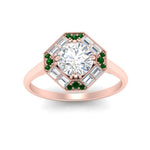 Load image into Gallery viewer, octagon-baguette-emerald-halo-engagement-ring-in-FD10324RORGEMGRANGLE3-NL-RG
