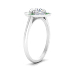 Load image into Gallery viewer, octagon-baguette-emerald-halo-engagement-ring-in-FD10324RORGEMGRANGLE3-NL-WG
