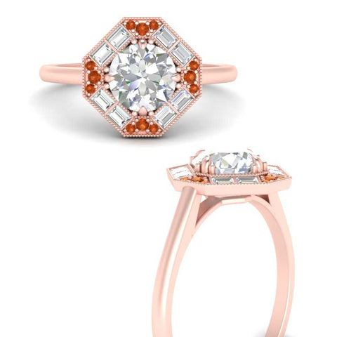 octagon-baguette-orange-sapphire-halo-engagement-ring-in-FD10324RORGSAORANGLE3-NL-RG
