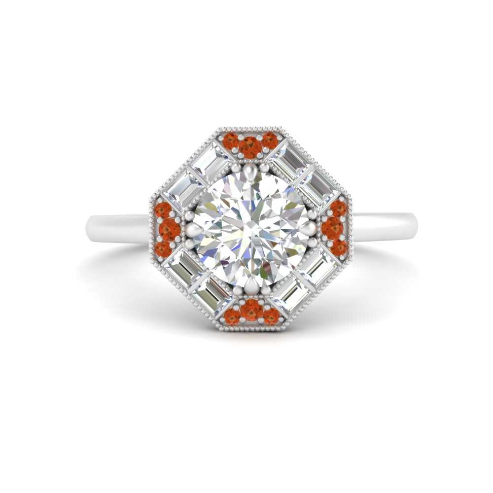 octagon-baguette-orange-sapphire-halo-engagement-ring-in-FD10324RORGSAORANGLE3-NL-WG