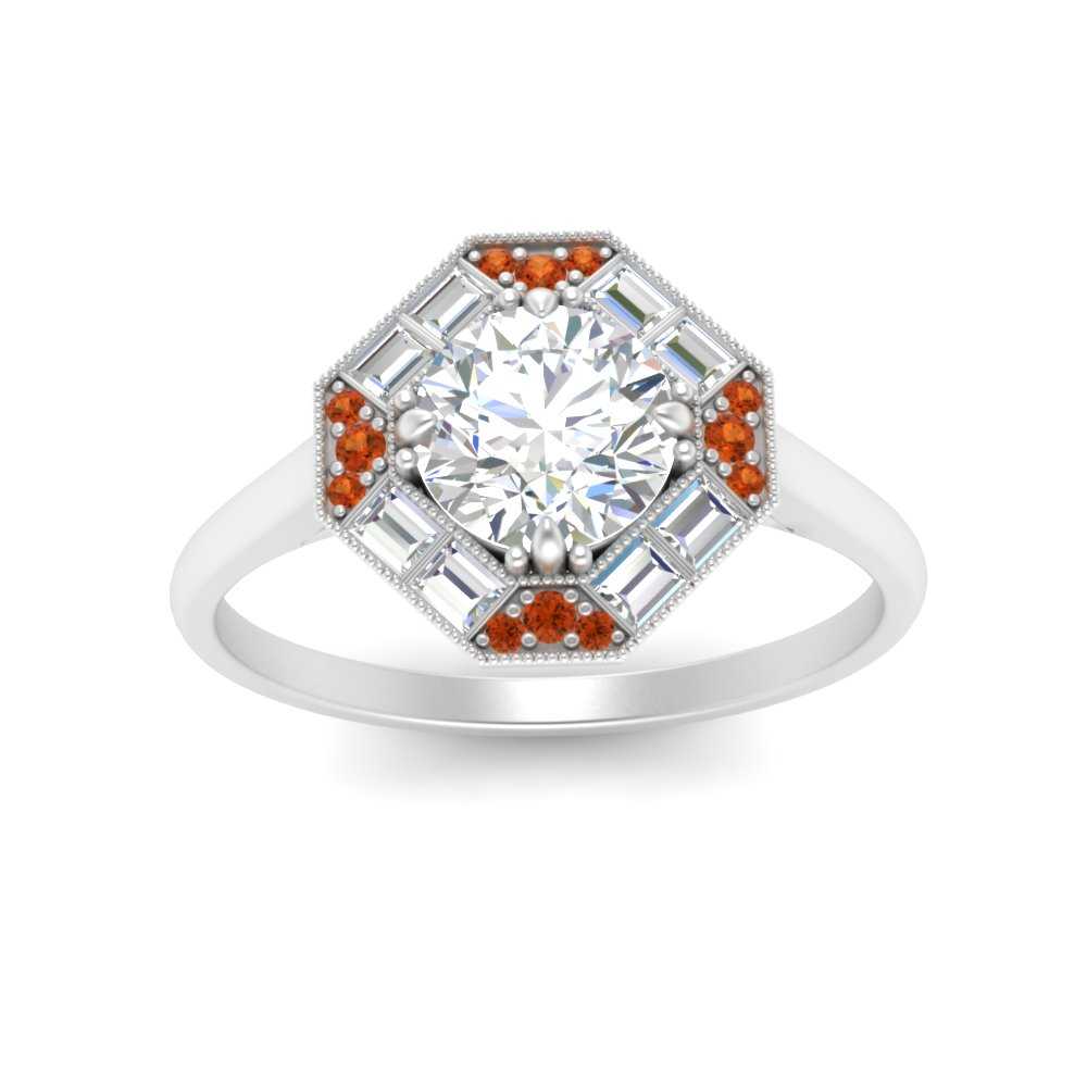 octagon-baguette-orange-sapphire-halo-engagement-ring-in-FD10324RORGSAORANGLE3-NL-WG