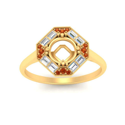 octagon-baguette-orange-sapphire-semi-mount-halo-engagement-ring-in-FD10324SMRGSAORANGLE3-NL-YG