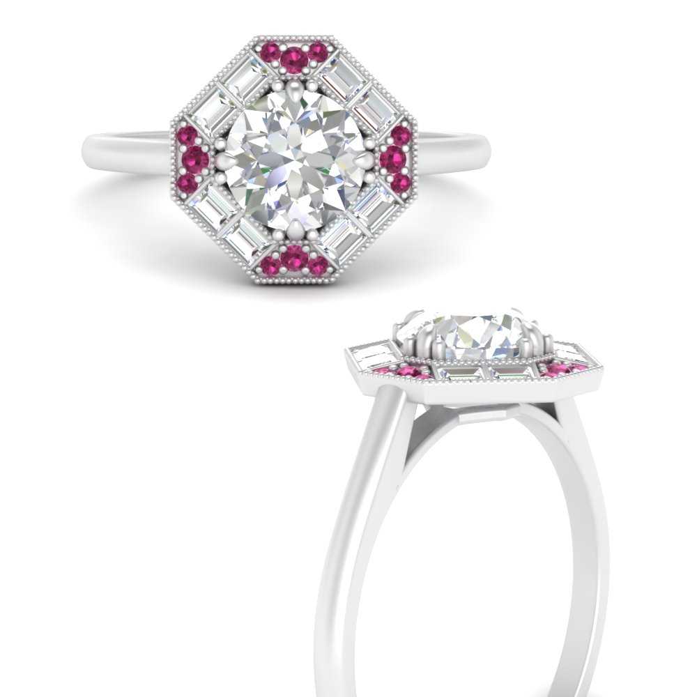 octagon-baguette-pink-sapphire-halo-engagement-ring-in-FD10324RORGSADRPIANGLE3-NL-WG