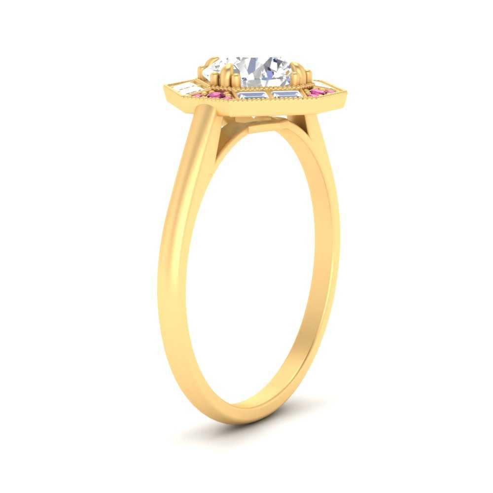 octagon-baguette-pink-sapphire-halo-engagement-ring-in-FD10324RORGSADRPIANGLE3-NL-YG