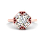 Load image into Gallery viewer, octagon-baguette-ruby-halo-engagement-ring-in-FD10324RORGRUDRANGLE3-NL-RG

