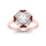 Load image into Gallery viewer, octagon-baguette-ruby-halo-engagement-ring-in-FD10324RORGRUDRANGLE3-NL-RG
