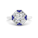 Load image into Gallery viewer, octagon-baguette-sapphire-halo-engagement-ring-in-FD10324RORGSABLANGLE3-NL-WG
