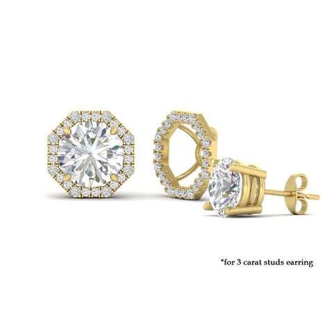octagon-shape-diamond-ear-jackets-for-3-carat-studs-in-fdear11507angle3-3.00ct-nl-yg
