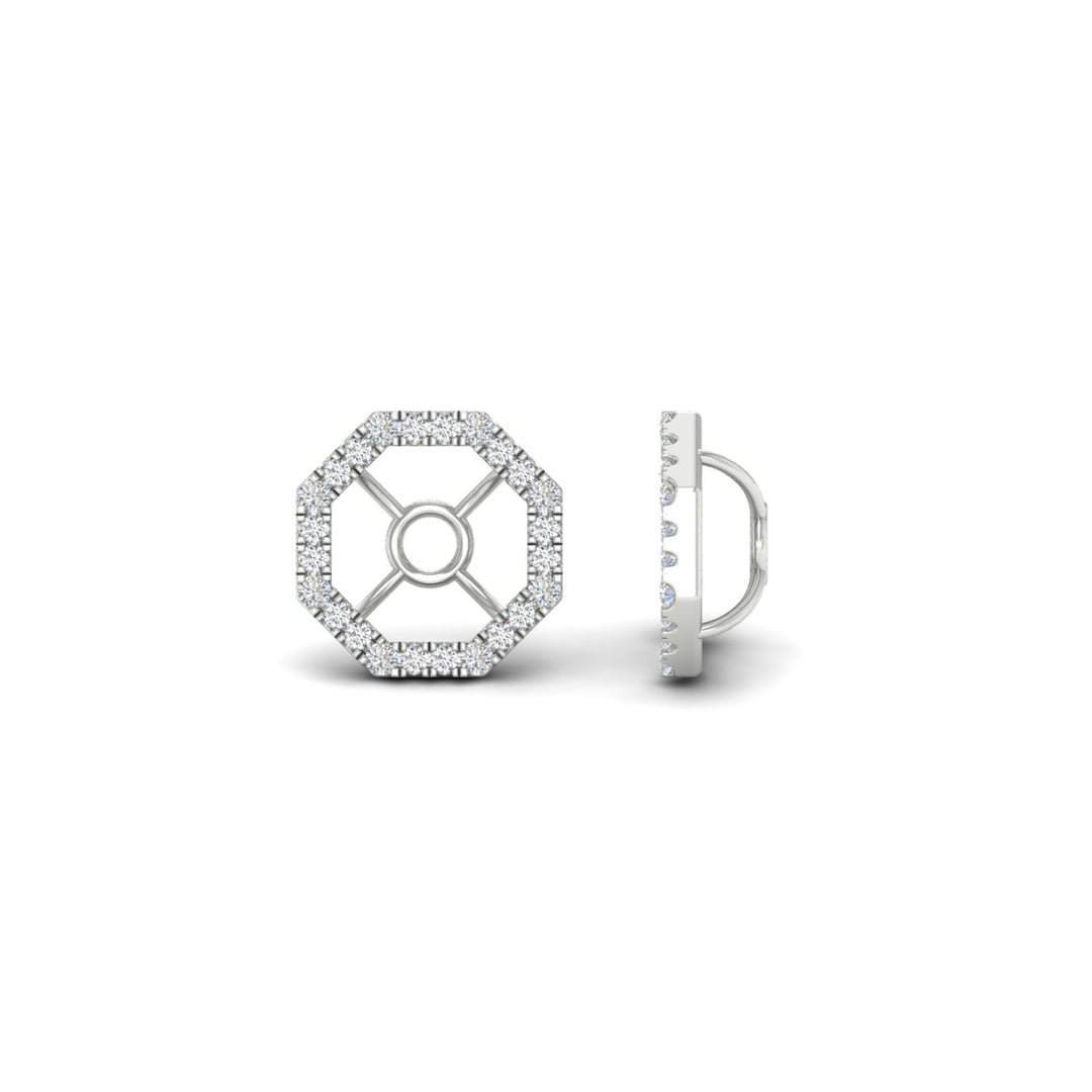 octagon-shape-diamond-ear-jackets-for-3-carat-studs-in-fdear11507angle4-3.00ct-nl-wg