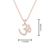 Load image into Gallery viewer, om-motif-diamond-pendant-in-rose-gold-FDPD9729ANGLE1-NL-RG-HW