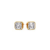 Load image into Gallery viewer, Asscher Diamond Bezel Stud Earring