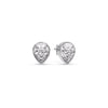 Load image into Gallery viewer, Half Carat Diamond Pear Drop Stud Bezel Earring