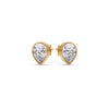 Load image into Gallery viewer, Half Carat Diamond Pear Drop Stud Bezel Earring