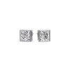 Load image into Gallery viewer, Stylish Princess Bezel Diamond Studs