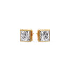 Load image into Gallery viewer, Stylish Princess Bezel Diamond Studs