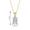 Load image into Gallery viewer, one-carat-emerald-cut-diamond-filigree-pendant-in-FDPD86802EM1.0CTANGLE2-NL-YG