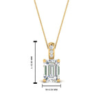 Load image into Gallery viewer, one-carat-emerald-cut-diamond-filigree-pendant-in-FDPD86802EM1.0CTANGLE2-NL-YG

