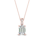 Load image into Gallery viewer, one-carat-emerald-cut-diamond-filigree-pendant-in-FDPD86802EM1.0CTANGLE2-NL-RG
