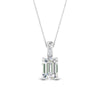 Load image into Gallery viewer, one-carat-emerald-cut-diamond-filigree-pendant-in-FDPD86802EM1.0CTANGLE2-NL-WG
