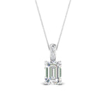 Load image into Gallery viewer, one-carat-emerald-cut-diamond-filigree-pendant-in-FDPD86802EM1.0CTANGLE2-NL-WG
