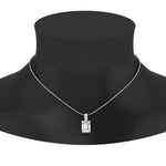 Load image into Gallery viewer, one-carat-emerald-cut-diamond-filigree-pendant-in-FDPD86802EM1.0CTANGLE2-NL-WG
