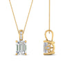Load image into Gallery viewer, one-carat-emerald-cut-diamond-filigree-pendant-in-FDPD86802EM1.0CTANGLE2-NL-YG