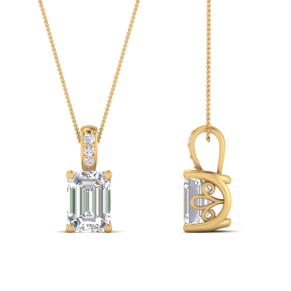one-carat-emerald-cut-diamond-filigree-pendant-in-FDPD86802EM1.0CTANGLE2-NL-YG