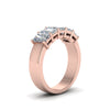 Load image into Gallery viewer, one-carat-radiant-cut-five-stone-diamond-ring-in-rose-gold-FD8008RABHAND-1CT-NL-RG.jpg