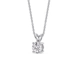 Load image into Gallery viewer, Round 4 Prong Solitaire Pendant
