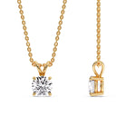 Load image into Gallery viewer, Round 4 Prong Solitaire Pendant
